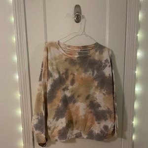 Cute tie die lush crewneck oversized